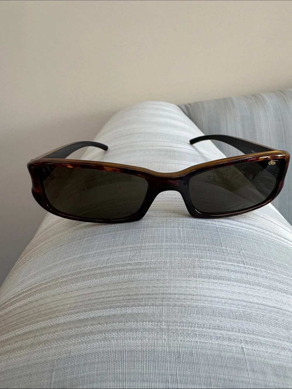 Bollé “Groove”Tortoiseshell Frame Sunglasses with Dark Amber Lenses